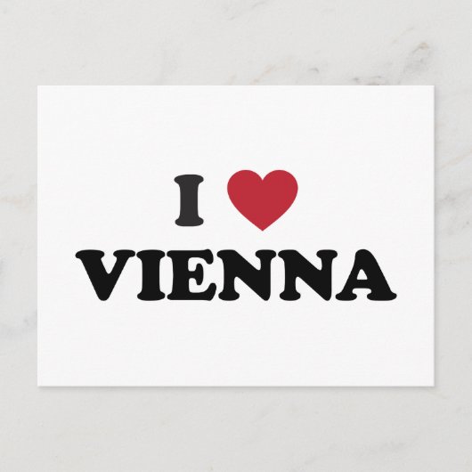 I Heart Vienna Austria Postkarte (Vorderseite)