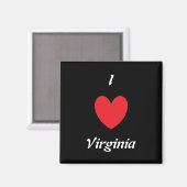 I Heart Virginia Magnet (Vorderseite/Rückseite)
