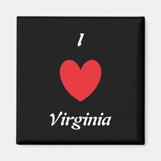 I Heart Virginia Magnet (Vorne)