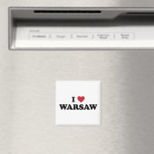 I Heart Warsaw Poland Magnet (In Situ (Geschirrspüler))
