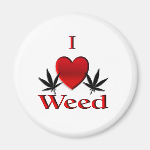 I Heart Weed Magnet