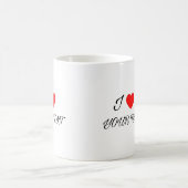 I heart your text Mug Kaffeetasse (Mittel)