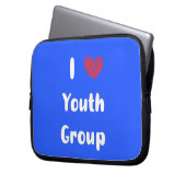 I Heart Youth Group Electronics Bag Laptopschutzhülle (Vorderseite Links)