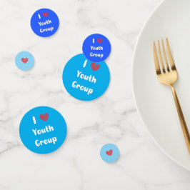 I Heart Youth Group Table Confetti Konfetti