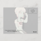 I Heart Zombie Girl - Postkarte (Rückseite)