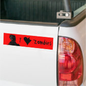I Heart Zombies Autoaufkleber (Auf Lkw)