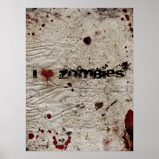 I Heart Zombies Poster (Vorne)