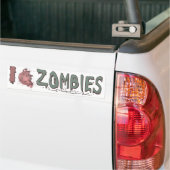 I Heart Zombies von Mudge Studios Autoaufkleber (Auf Lkw)
