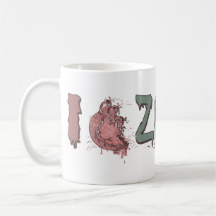 I Heart Zombies von Mudge Studios Kaffeetasse