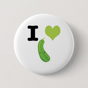 I Heart Zucchini Button