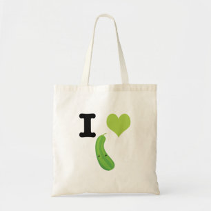 I Heart Zucchini Niedlich Kawaii Zucchini Tragetasche