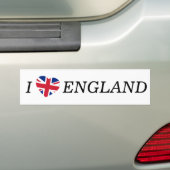 I Heartflag England bk bscnt Autoaufkleber (Auf Auto)