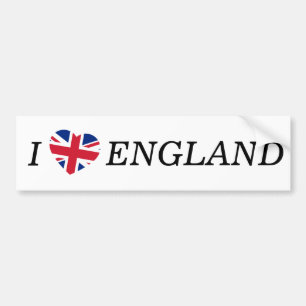 I Heartflag England bk bscnt Autoaufkleber
