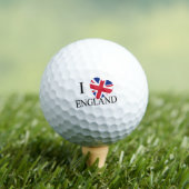I Heartflag England bk va gbcnt Golfball (Insitu T-Shirt)