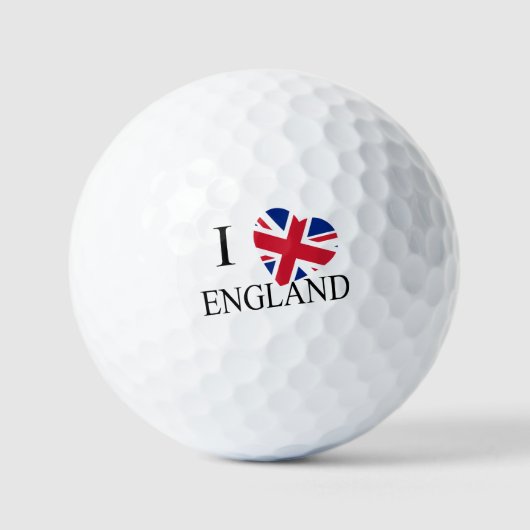I Heartflag England bk va gbcnt Golfball (Vorderseite)