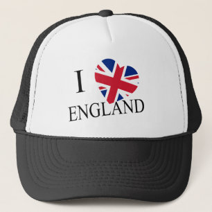 I Heartflag England schwarz thcc Trucker Hat Truckerkappe