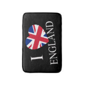 I Heartflag England wt bmt Badematte (Vorderseite Vertikal)