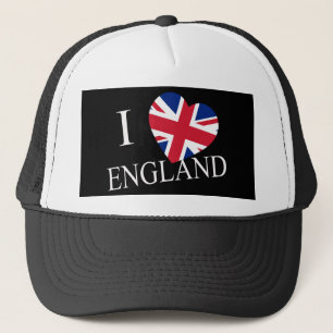 I Heartflag England wt thcccn Truckerkappe
