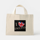 I Heartflag England wt ttcent Mini Stoffbeutel (Rückseite)