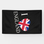 I Heartflag England wt v bncnt Banner (Horizontal)