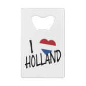 I Heartflag Holland bk on wt bocnt Geldbeutel Flaschenöffner (Rückseite)