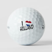 I Heartflag Holland bk on wt tmtp5 gbcnt Golfball (Vorderseite)