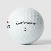 I Heartflag Holland bk on wt tmtp5 gbcnt Golfball (Logo)