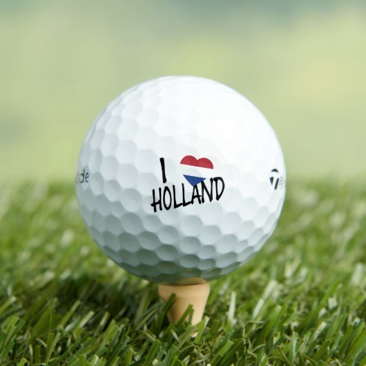 I Heartflag Holland bk on wt tmtp5 gbcnt Golfball (Insitu T-Shirt)