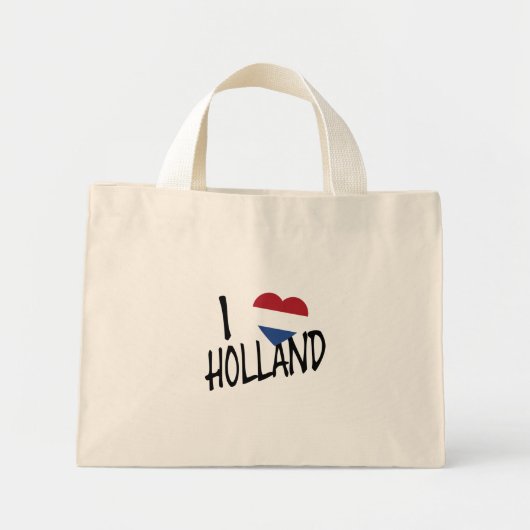I Heartflag Holland bk tcnt Mini Stoffbeutel (Vorne)