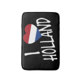 I Heartflag Holland wt auf bk bmcnt Badematte (Vorderseite Vertikal)