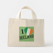 I Heartflag Ireland bk tcent Mini Stoffbeutel (Rückseite)