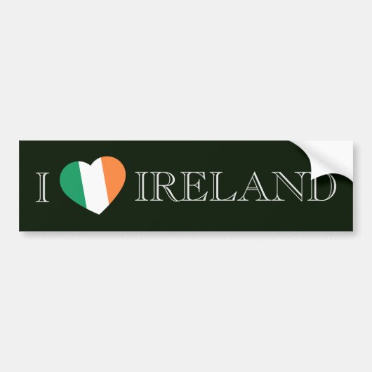 I Heartflag Ireland bscn Autoaufkleber (Vorne)