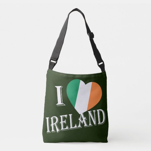 I Heartflag Ireland wt cbccbcnt Tragetaschen Mit Langen Trägern (Vorderseite)