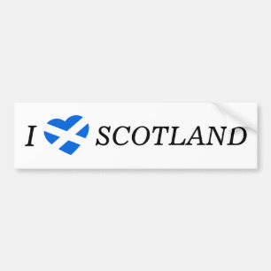 I Heartflag Scotland bk bscnt Autoaufkleber