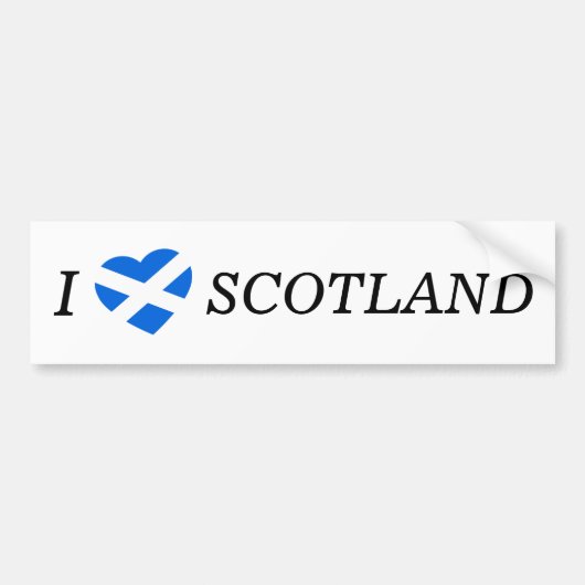 I Heartflag Scotland bk bscnt Autoaufkleber (Vorne)