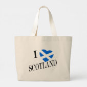 I Heartflag Scotland bk jtt Jumbo Stoffbeutel (Rückseite)