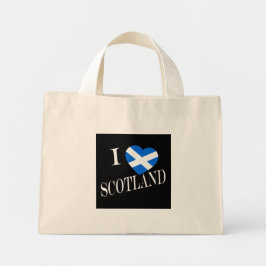 I Heartflag Scotland wt ttcn Mini Stoffbeutel