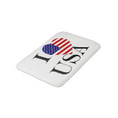I Heartflag USA bk bmcnt Badematte (Schrägansicht)