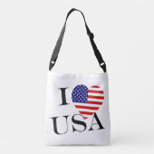 I Heartflag USA bk cbbt Tragetaschen Mit Langen Trägern (Rückseite)