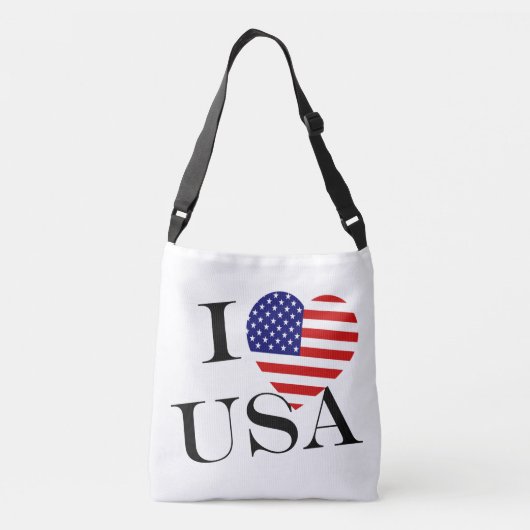 I Heartflag USA bk cbbt Tragetaschen Mit Langen Trägern (Rückseite)