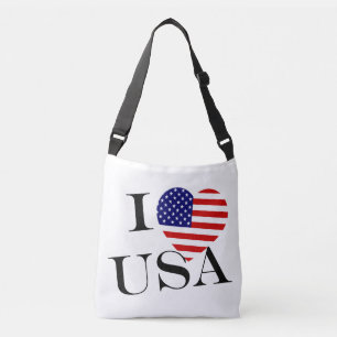 I Heartflag USA bk cbbt Tragetaschen Mit Langen Trägern