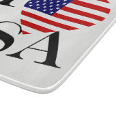 I Heartflag USA bk cbcnt Schneidebrett (Ecke)