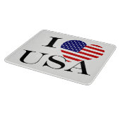I Heartflag USA bk cbcnt Schneidebrett (Ecke)