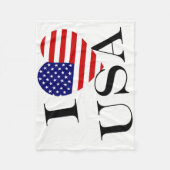 I Heartflag USA bk fbt Fleecedecke (Vorderseite)