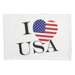 I Heartflag USA bk pcct Kissenbezug