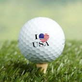 I Heartflag USA bk tpv1 gbcnt Golfball (Insitu T-Shirt)