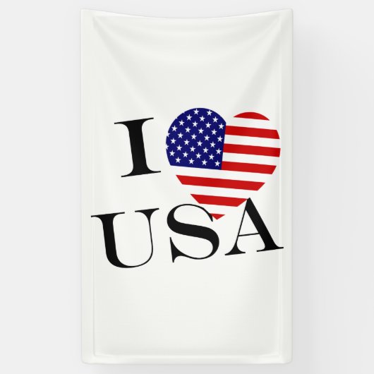 I Heartflag USA bk (v) bncnt Banner (Vertikal)