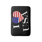 I Heartflag USA wt bmcent Badematte (Vorderseite Vertikal)