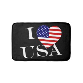 I Heartflag USA wt bmcent Badematte