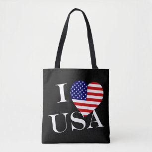 I Heartflag USA wt stcn Tasche
